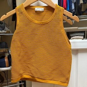 Babaton Alrik Knit Tank Top in Mustard